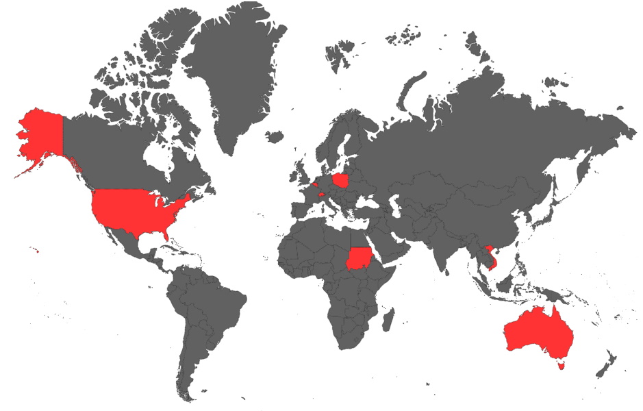 About Dawson Law - Experience Map of world